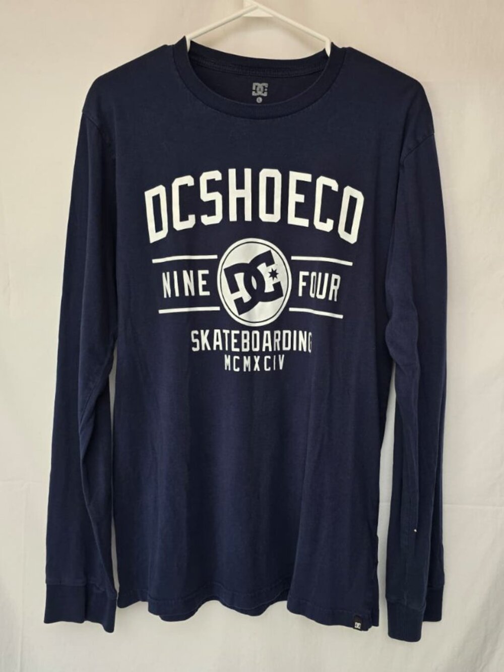 DC Shoes Long-Sleeve T-Shirt – Size L – Navy Blue